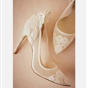 BHLDN and Vince Camuto Ophelia ivory wedding heel. Size 8M